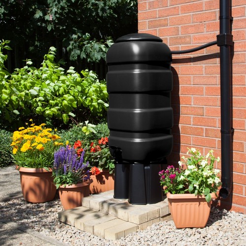100l black water butt - butt, kit