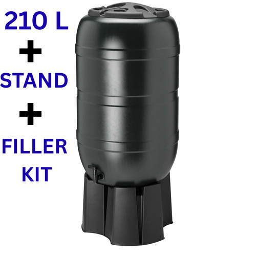 210l water butt - 210l, kit