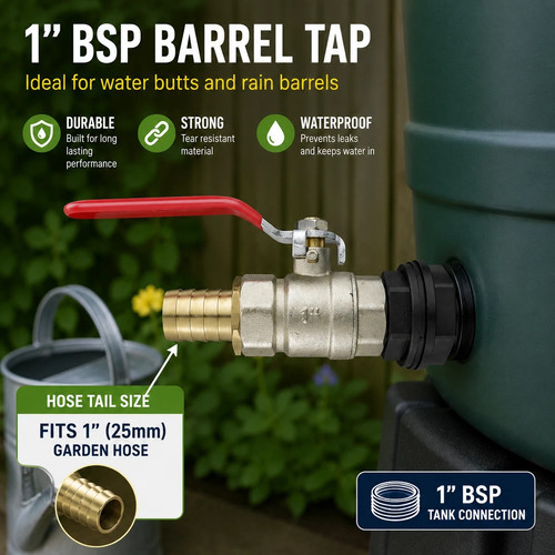 Brass barrel tap lever valve - tap,
