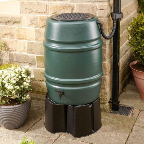 New water butt 168l 60gal - 168l/60gal, grey