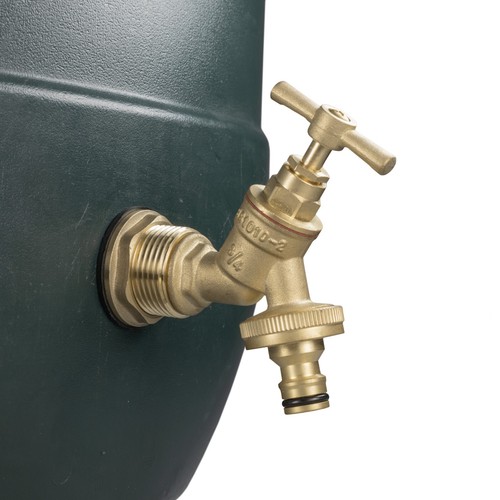 Brass outlet adaptor bib tap - adaptor, &