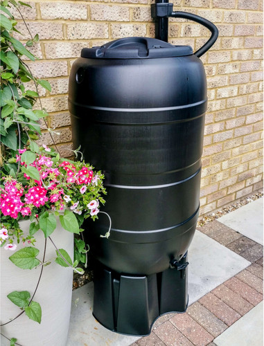 Water butt 210l with stand - water,