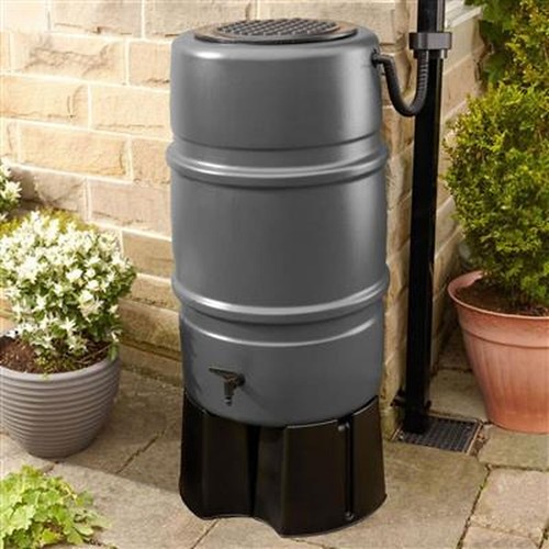 227 litre grey plastic water - plastic,