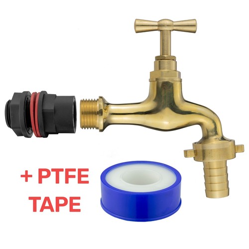 Bsp water butt polished - 1/2", butt,