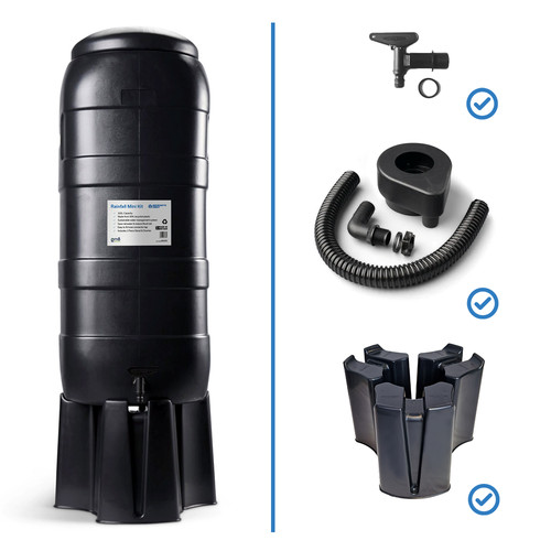 100l slimline water butt with - 100l,