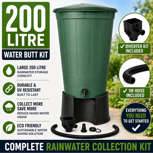 200l green water - water, butt
