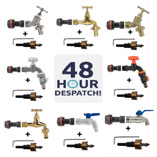 Water butt tap kit long - tap,